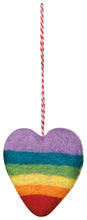 Love is Love Rainbow Felt Christmas Ornaments