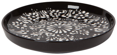 Hand-painted Turkish Dish - Evani Black