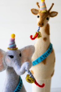 Felt Party Animal Bottle Toppers