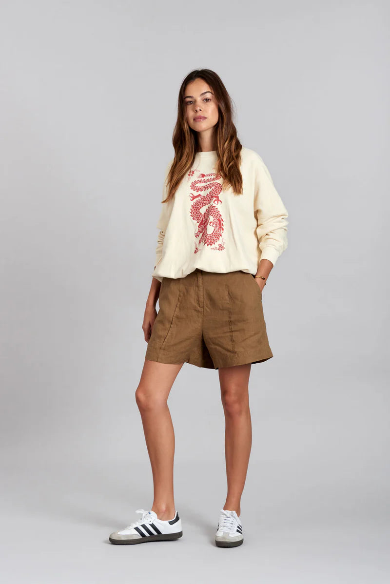 Emmie Organic Linen Shorts (Multiple Colors)