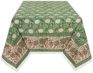 Hand Block-Printed Tablecloths (Various Styles)