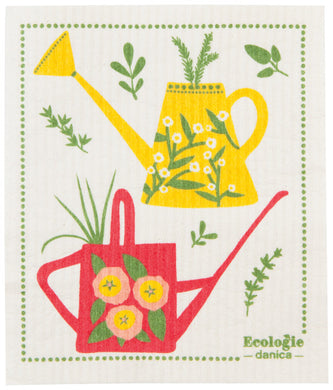 Watering Cans Swedish Dishcloth