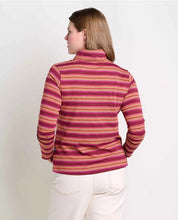 Maisey Long Sleeve T-Neck - Violet Stripe