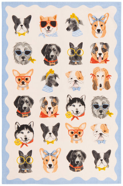 Uptown Dogs Dishtowel/Tea Towel