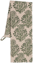 Viridian Block Print Dishtowel