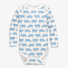 Organic Long Sleeve Babysuit In Animal Friends (Multiple Options)