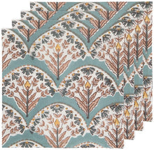 Bouquet Block Print Napkins (Set of 4)