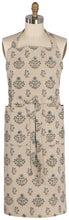 Salvia Chambray Block Print Apron