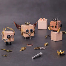 Diy Timberbot Kit, Build 2 Wooden Robots