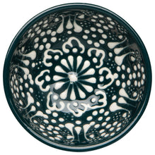 Hand-painted Turkish Bowl- Evani Forest Deep Green