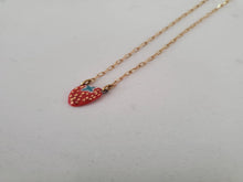 Strawberry Pendant Necklace