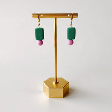 Shay | Chunky Bead Drop Polymer Clay Earrings