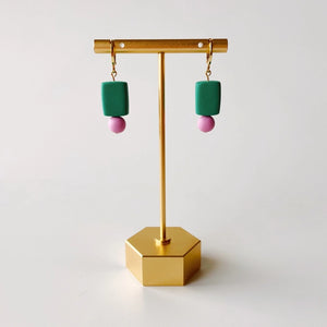 Shay | Chunky Bead Drop Polymer Clay Earrings