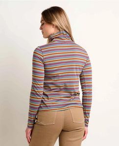 Maisey Long Sleeve T-Neck - Burnt Henna Multi