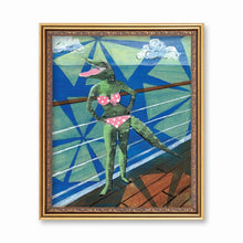 Bikini Alligator Art Print