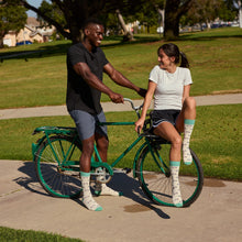 Socks That Support Youth Sports (Beige Bicycles)