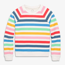 Adult 24/7 Sweatshirt  In Rainbow Candy Stripe