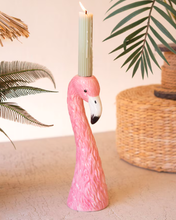 Ceramic Flamingo Taper Candle Holder