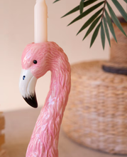 Ceramic Flamingo Taper Candle Holder