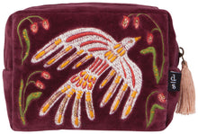 Plume Embroidered Pouch