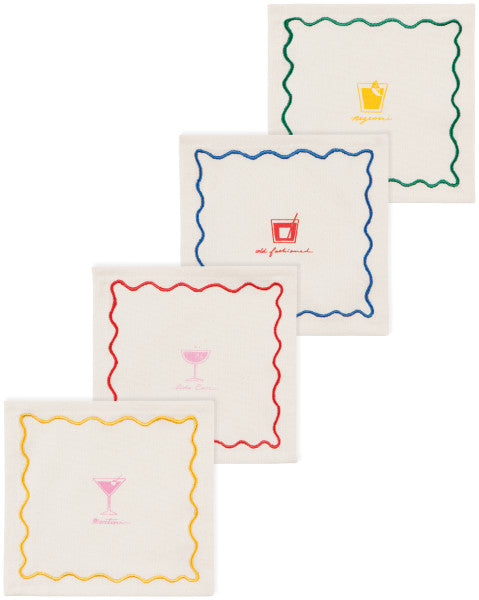 Happy Hour Cocktail Napkins (Set of 4)