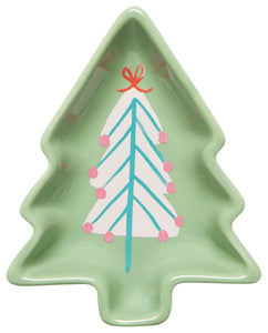 Glitzmas Tree Shaped Pinch/Dip Bowls (Multiple Styles & Colors)