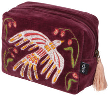 Plume Embroidered Pouch