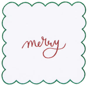 Merry Everything Cloth Cocktail Napkins (Set of 4)