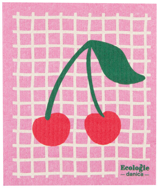 Very Cherry Swedish Dishcloth