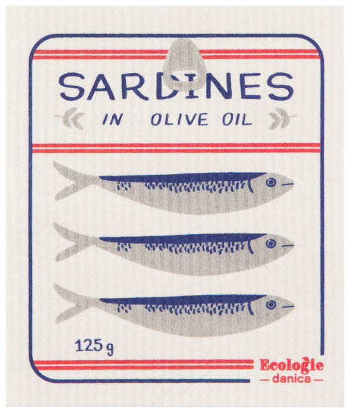 Sardines Swedish Dishcloth