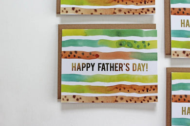 Happy Father's Day Gold Foil Greeting Card