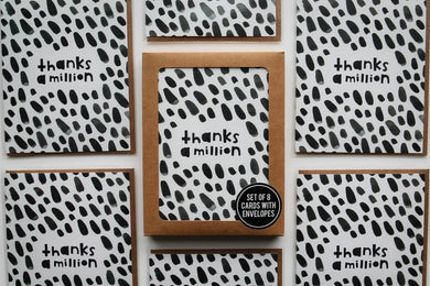 Thanks A Million Greeting Cards (Boxed Set of 8)