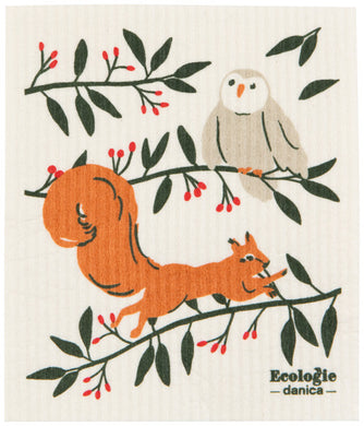 Forest Fete Swedish Dishcloth