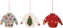 Ugly Xmas Sweater Felt Christmas Tree Ornaments