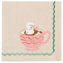 Cozy Cups Cloth Cocktail Napkins (Set of 4)