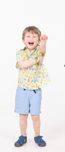 Safari Sketch– Boys’ Cotton Shirt with Coconut Buttons