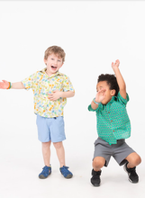 Safari Sketch– Boys’ Cotton Shirt with Coconut Buttons