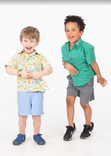 Safari Sketch– Boys’ Cotton Shirt with Coconut Buttons