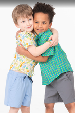 Safari Sketch– Boys’ Cotton Shirt with Coconut Buttons