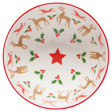 Santa's Reindeer Stamped Snack Size Bowl