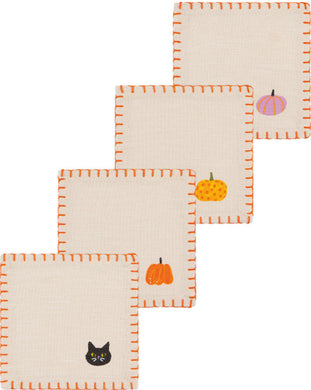 Hallow's Eve Cloth Cocktail Napkins (Set of 4)