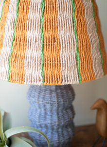 Recycled Paper Rope and Iron Table Lamp