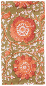 Zinnia Block Print Napkins (Set of 4)