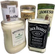 Liquor Bottle Candles - Bourbon Barrel