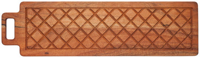 Long Etch Acacia Wood Serving Board