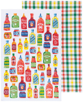 Hot Sauce Dishtowels (Set of 2)