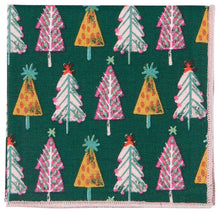 Glitzmas Trees Cloth Cocktail Napkins (Set of 4)