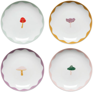 Mushroom Gems Appetizer Plates (Multiple Styles)