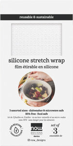 Clear Silicone Stretch Wrap (Set of 3)