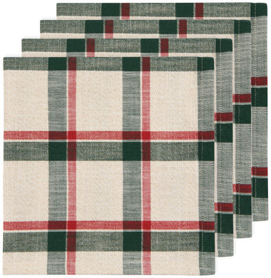 Noel Plaid Cloth Napkins (Set of 4)